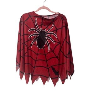 Womans Spider-Man spider web costume poncho one size